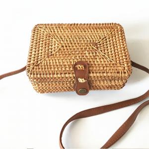 Vines Knitting Square Bag Beach Manual Shoulder Bag for Woman