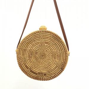 Ins Popular Star Pattern Boho Bag Buttons Decoration Rattan Bag