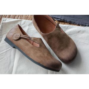 Autumn Fashion Cowhide Leather Flats Over40 Style Clogs