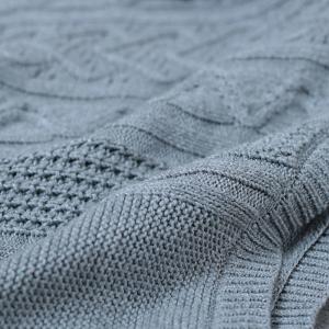 Vintage Asymmetrical Turtleneck Sweater Dress Designer Gray Two-Pieces