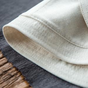 Solid Color Bowknot Bucket Hat Linen Korean Sunhat for Woman