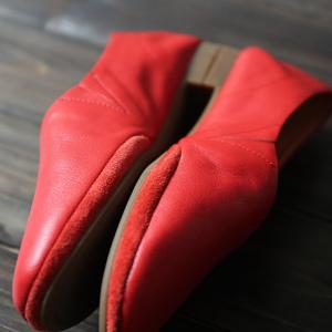 Soft Leather Cowhide Flats Handmade Plain Ballet Flats