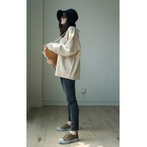 Street Style Tied Oversized Sweater Fashion Knitting Korean Sweater