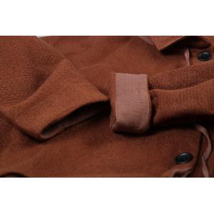 Original Design Double-Faced Wool Coat Caramel Cape Overcoat