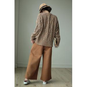 Casual Woolen Korean Pants Womans Wide Leg Trousers