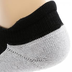 Massage Grips Gray Ankle Socks Cotton Black Yoga Socks