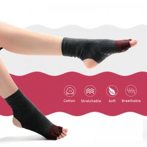 Open Toe Cotton Crew Socks Anti-Skidding Comfy Dancing Socks