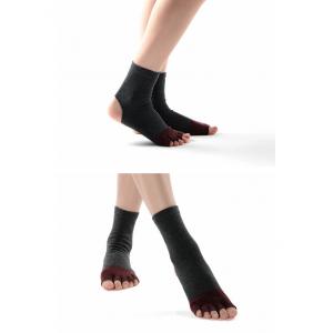 Open Toe Cotton Crew Socks Anti-Skidding Comfy Dancing Socks