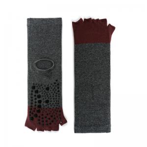 Open Toe Cotton Crew Socks Anti-Skidding Comfy Dancing Socks