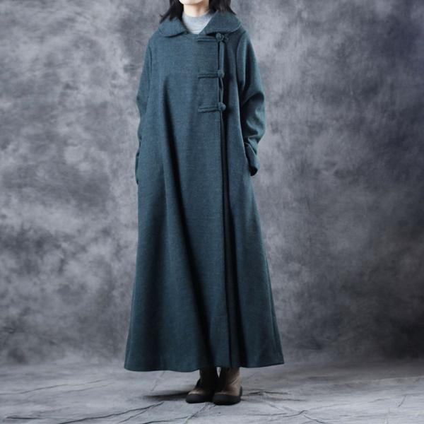 Pankou Decoration Chinese Coat Oversized Vintage Overcoat