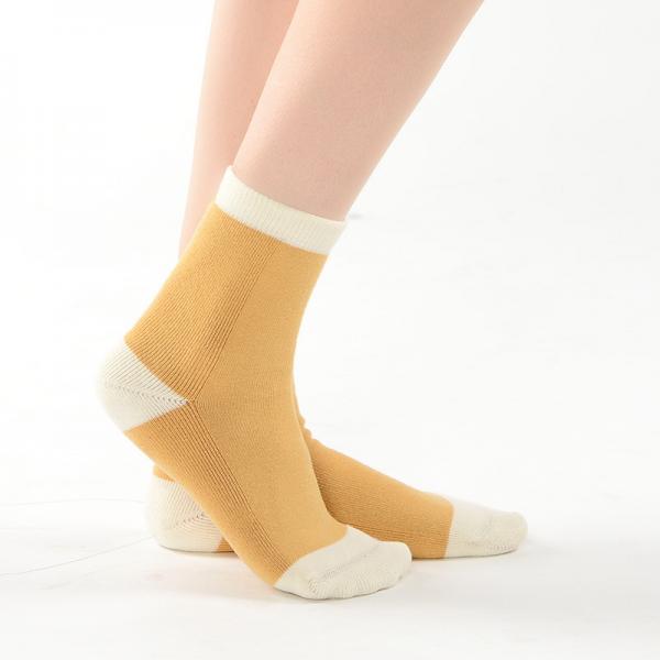 Contrast Color Cotton Crew Socks Fashion Cute Socks for Woman