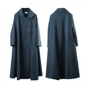 Pankou Decoration Chinese Coat Oversized Vintage Overcoat