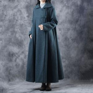 Pankou Decoration Chinese Coat Oversized Vintage Overcoat