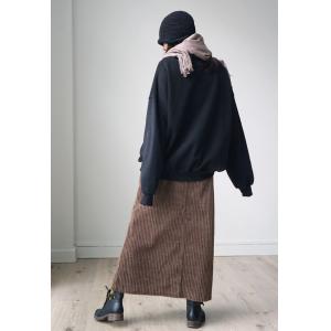 Corduroy Slits Maxi Skirt Slits Korean Skirt