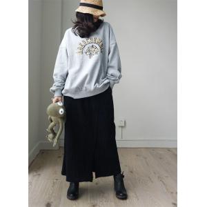 Corduroy Slits Maxi Skirt Slits Korean Skirt