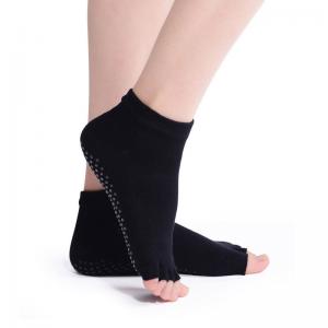 Toeless Yoga Socks Cotton Grips Ballet Socks