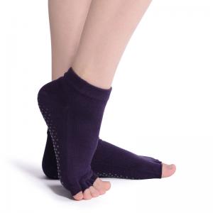 Toeless Yoga Socks Cotton Grips Ballet Socks