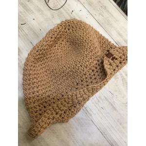 Cotton Linen Knitting Hat Womans Bucket Hat