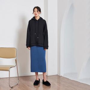 Street Style Cotton Casual Hoodie Plain Oversized Cute Hoodie for Woman
