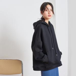 Street Style Cotton Casual Hoodie Plain Oversized Cute Hoodie for