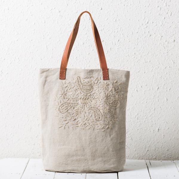 Vintage Manual Embroidered Bag Womans Cotton Linen Tote Bag