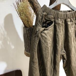 Comfy Style Quilted Baggy Pants Winter Casual Trousers for Senior Woman