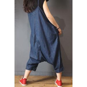 Large Size Denim Fisherman Pants Womans Fashion Culottes