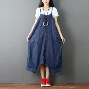 Large Size Denim Fisherman Pants Womans Fashion Culottes