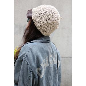 Handmade Cotton Linen Beanie Leather Brim Beret Hat