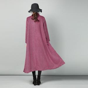 Chinese Pankou Flared Winter Coat Oversized Woolen Coat for Woman