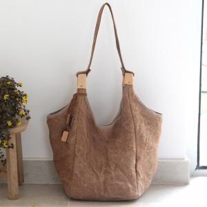 Cotton Linen Casual Hobo Bag Minimalist Bohemian Shoulder Bag