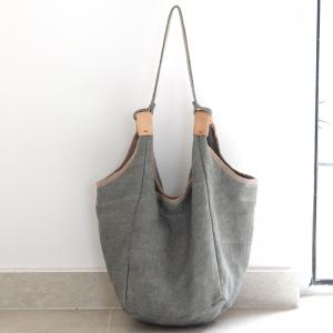 Cotton Linen Casual Hobo Bag Minimalist Bohemian Shoulder Bag