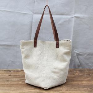 Vintage Handmade Jacquard Bag Cotton Linen Shoulder Bag