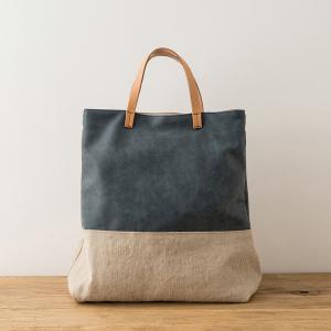 Contrast Colors Womans Handbag Cotton Linen Retro Shoulder Bag