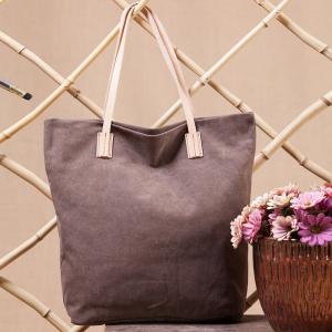 Cotton Linen Plain Shoulder Bag Womans Vintage Handbag