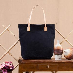 Cotton Linen Plain Shoulder Bag Womans Vintage Handbag