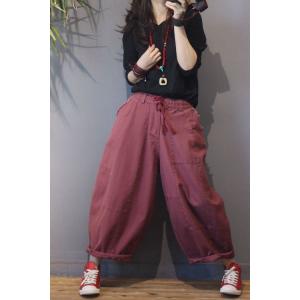 Street Fashion Cotton Harem Pants Womans Baggy Trousers