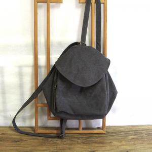 Preppy Style Canvas Backpacks Plain Korean Girls Bag