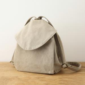 Preppy Style Canvas Backpacks Plain Korean Girls Bag