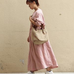 Cotton Linen Plain Handbag Versatile Shoulder Bag for Woman