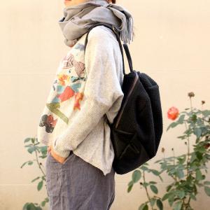 British Style Woolen Backpacks Plain Korean Handbag