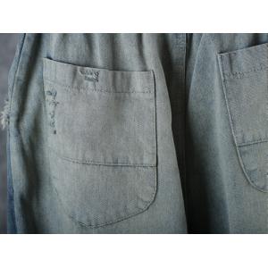 Vintage Blue Distressed Baggy Jeans Womans Fashion Wide Leg Jeans