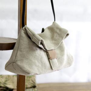 Casual Style Cotton Linen Messenger Womans Printed/ Plain Bag
