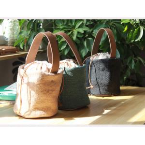 Solid Color  Drawstring Bucket Bag Small Handbag for Woman