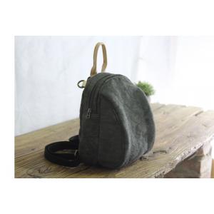 Korean Style Cotton Linen Handbag Small Backpack for Woman