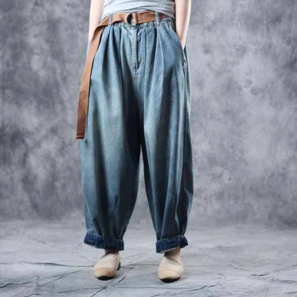 Comfy Cotton Harem Pants Womans Baggy Jeans