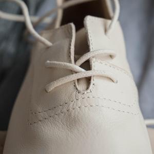 British Style Lace Up Oxford Shoes Handmade Vintage Flats
