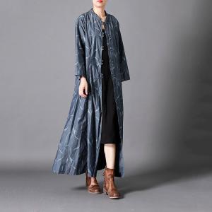 Button Down Vintage Qipao Cotton Linen Chinese Shirt Outerwear