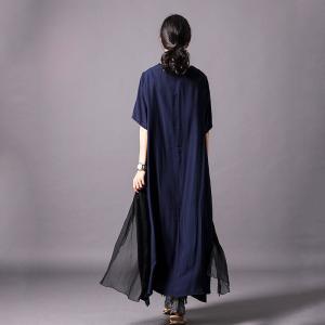 Summer Fashion Sashes Tulle Dress Silk Elegant Dress for Woman