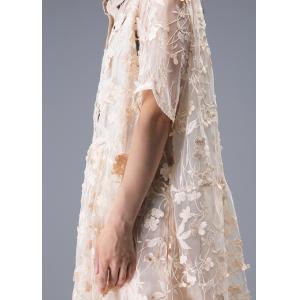 High-End Jacquard Lace Dress High-Waisted Beautiful Shirt Dress with A Long Camisole